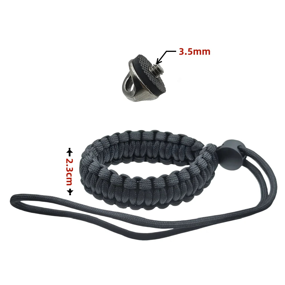 Nylon Wrist Strap Safety Anti-lost Hand Band With 1/4 Metal Screw Base For Insta360 X5/X4 Dji Action 5 Pro Camera Adjustable Vue