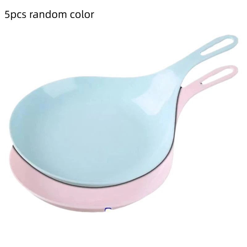 CC11Big Spoon Plate Handle Sauce Dish Plates Handled Serving Korean