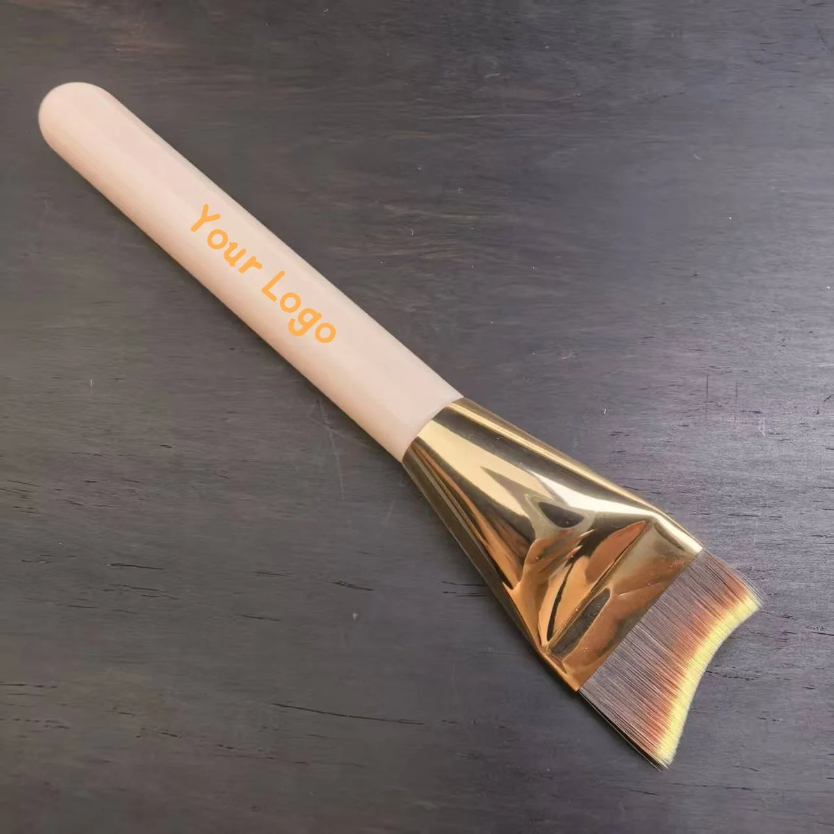 Makeup Foundation Brush Ultra-thin Crescent-shaped Mask brush Fluffy Soft Bristle Professional Beauty Tool Private Label 5pcs Vue Default Title