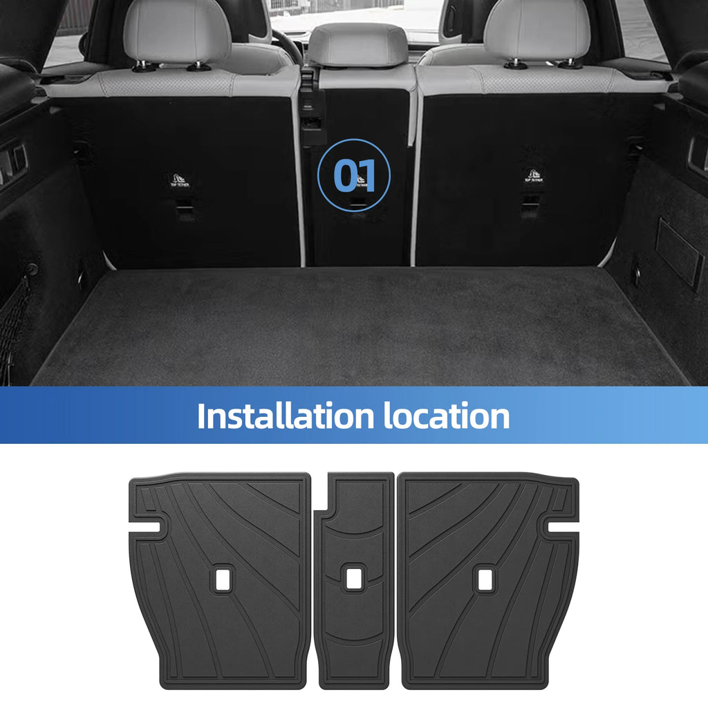 Smabee Left Drive for Benz GLC SUV 2023-2026 (Not for Coupe & PHEV (350e)) 5seat TPE 3D Car Floor Mats Trunk Pad Accessoreis Vue