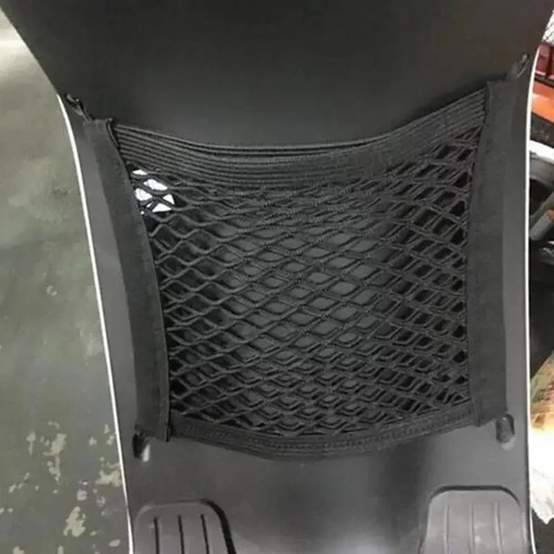 Motorcycle Cargo Net High Elastic Motorcycle Net for Helmet Storage 360 Degree Rotatable Cargo Net with 4 Hooks Luggage Net Vue