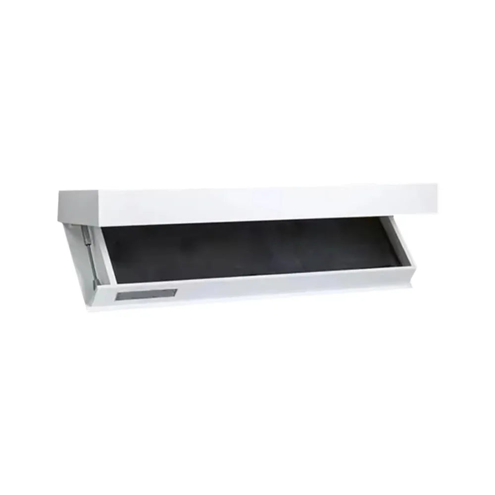 Solid Color Wooden Magic Flap Shelf Wall Mounted Space Saving Hidden Shelves with Secret Compartment Decorative Vue White