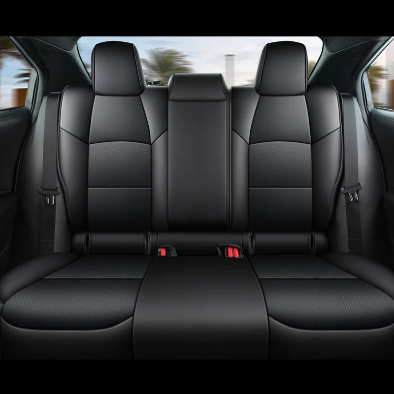 Car Special Full Set Seat Cover For Toyota Corolla SE XSE Sedan 2019-2024 Artificial Leather Protector Interior Automobile Parts Vue