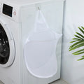 Foldable Wall Mounted Dirty Clothes Basket, Wall Mounted Dirty Clothes Storage, Hanging Dirty Clothes Storage Baske Vue white