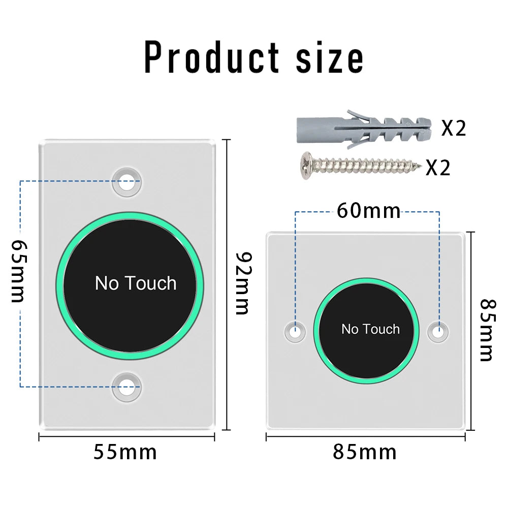 WiFi Intelligent Exit Button Without Touch, Infrared Sensing Access Control Remote Control SmartLife Work with Tuya App Vue