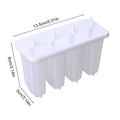 Reusable Ice Pop Maker 4-Cavity Ice Bar Mold Homemade Popsile Mold For Chocolate Yogurt Fruit Gelatin Dessert Cake Baking Tools Vue M