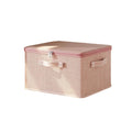 Large Capacity Clothes Quilt Storage Bag Stackable Foldable Clothing Sorting Box Dustproof with Zipper Wardrobe Organizer Vue Pink XL