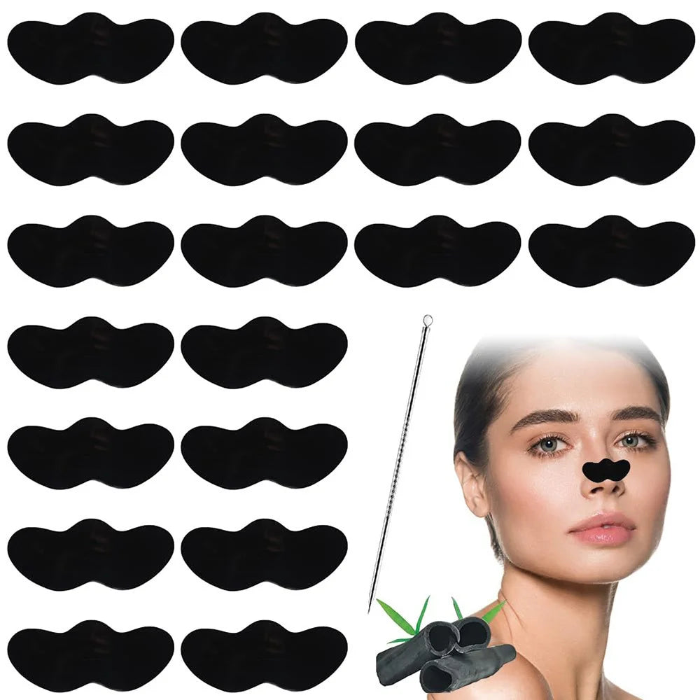 Deep Cleansing Pore Unclog Blackhead Removal Nose Strips 10/20/50/100 Pieces Refreshing Oil Control Facial Skin Care Patch Vue