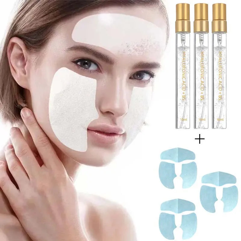 Soluble Collagen Anti-Aging Mask Essence Set Face Filler Collagen Protein Mask Remove Wrinkles Firming Serum Skin Care Set Vue