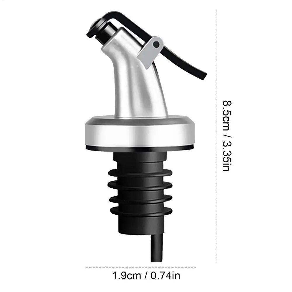 8.5x2cm Olive Oil Stopper Wine Bottle Pourer Bar Barware Spout Pourer Leakproof Wine Spout Bottle Pourer With Dust Cap Universal Vue A