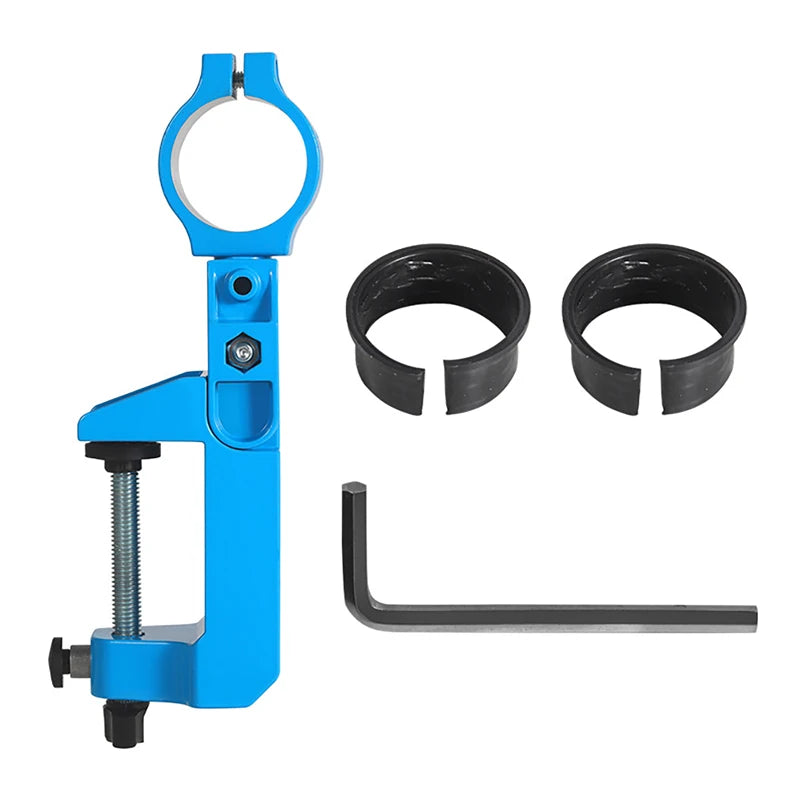 Drill Press Bracket Adjustable Table Rack Electric Drill Holder Stand Shelf for Drilling Power Tool Hand Tool Electric Drill Vue Blue