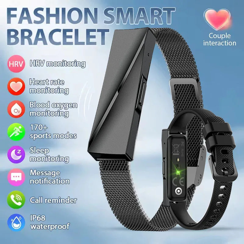 Call Reminder Smartwatch Band for Men Women Sports Fitness Tracker Smart Bracelet Heart Rate Blood Oxygen Monitor Pedometer Vue