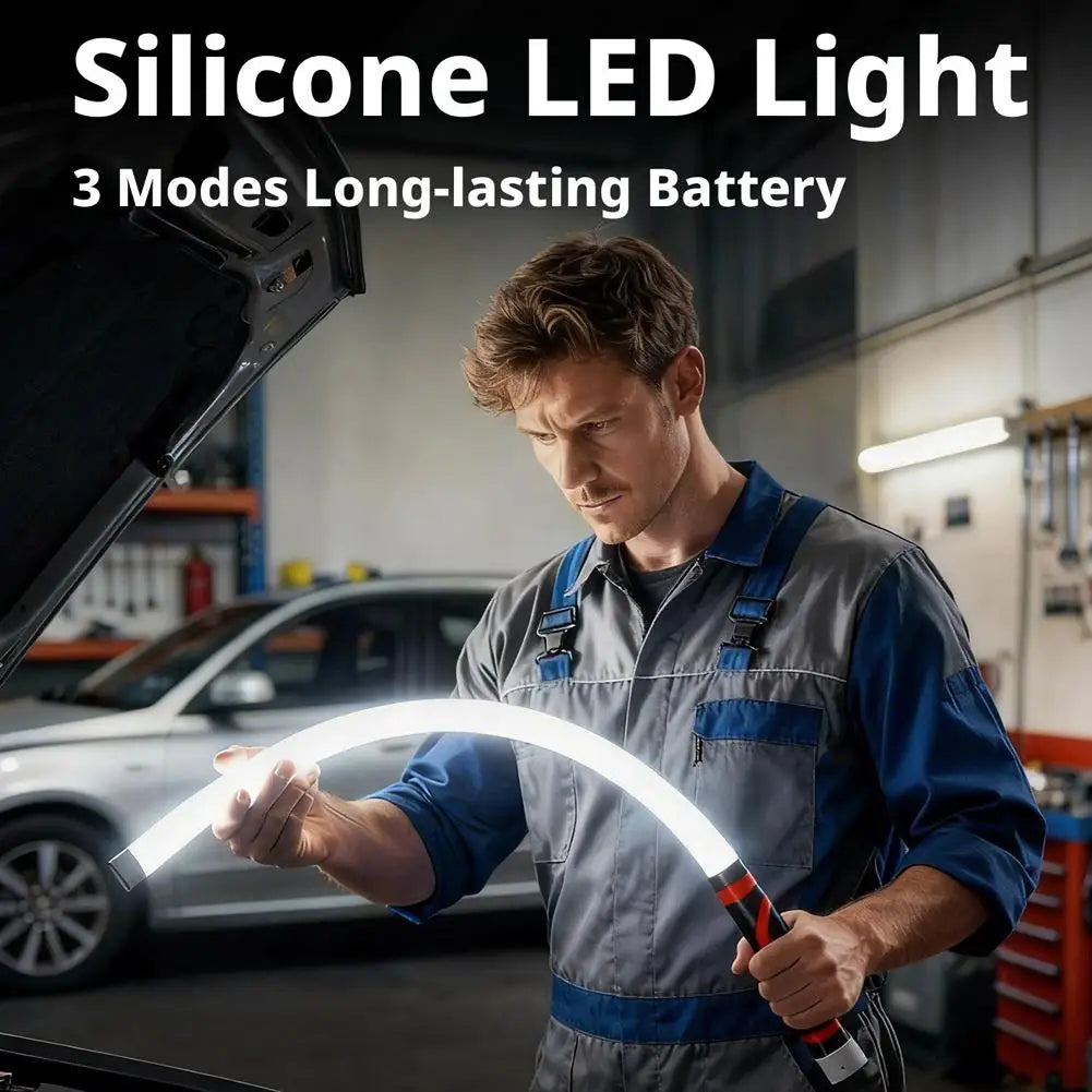 Waterproof Bendable Silicone Flexible LED Light Multifunctional Car Maintenance Lights Portable Home Narrow Space Lighting Bulbs Vue
