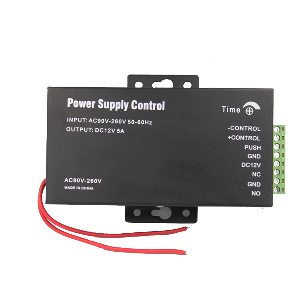 AC 100~240V Output 12V 5A Electric Lock Power Supply Magnetic Lock Adapter Covertor Access Control System Power Supply Vue 5APW black 5A