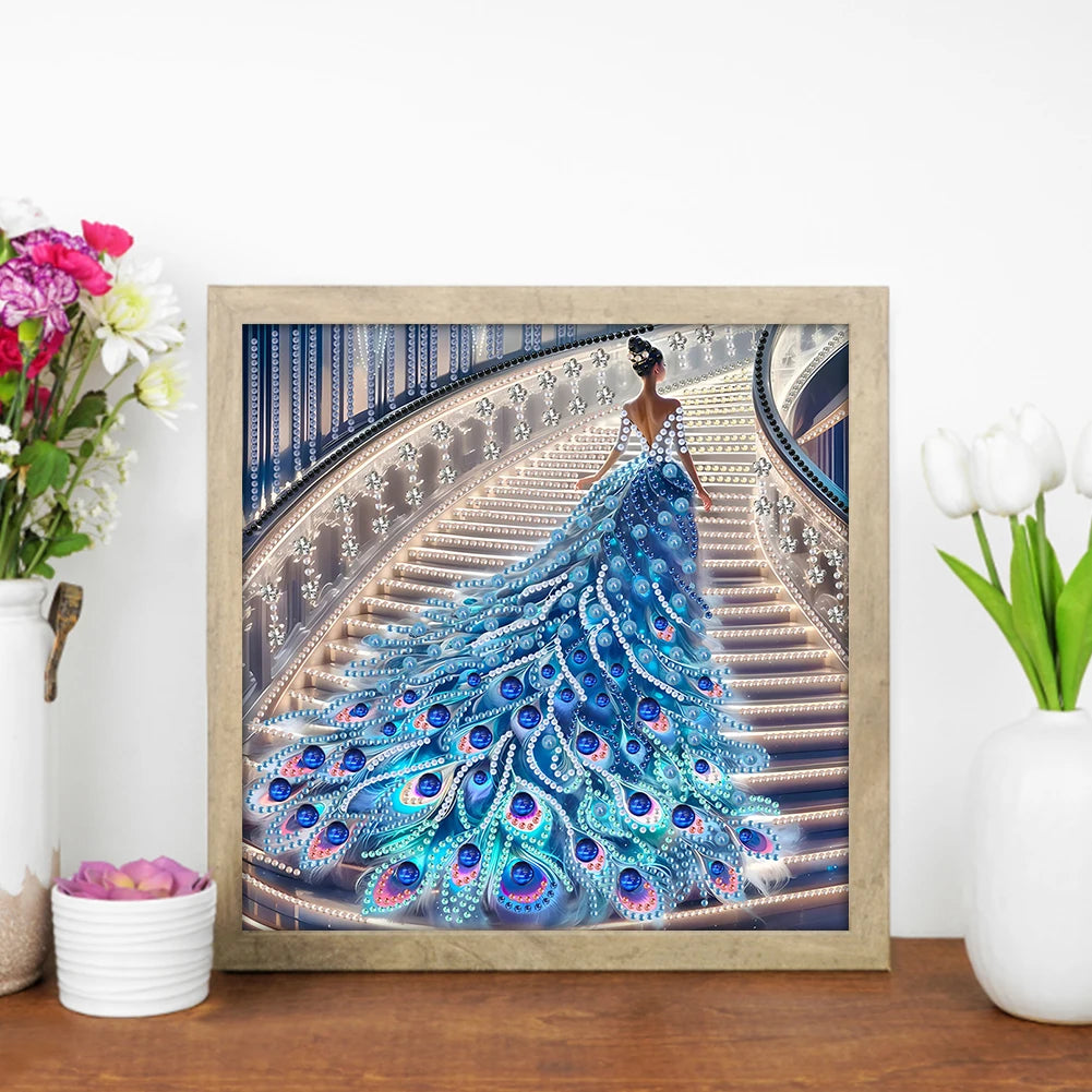 5D DIY Diamond Painting Kit – Special Shaped Girl 30x30cm Diamond Painting Kit Vue