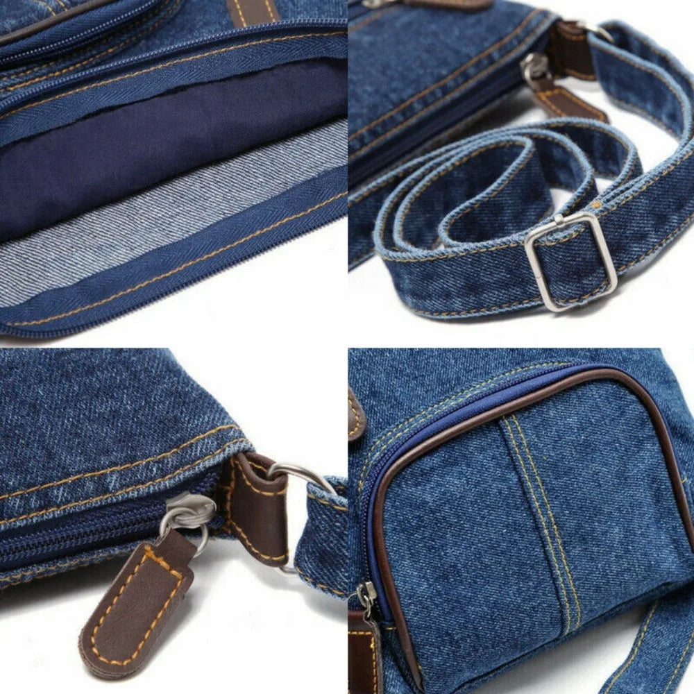 Messenger Cross Denim Shoulder Bag Casual Purse Women Handbag