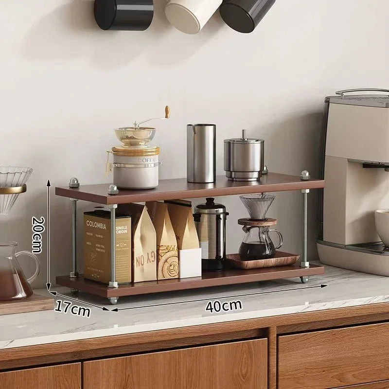 Vintage Desktop Storage Shelf Narrow Gap Organizer Multiuse Cup Perfume Holder For Living Room Office Tabletop Gift For Women Vue