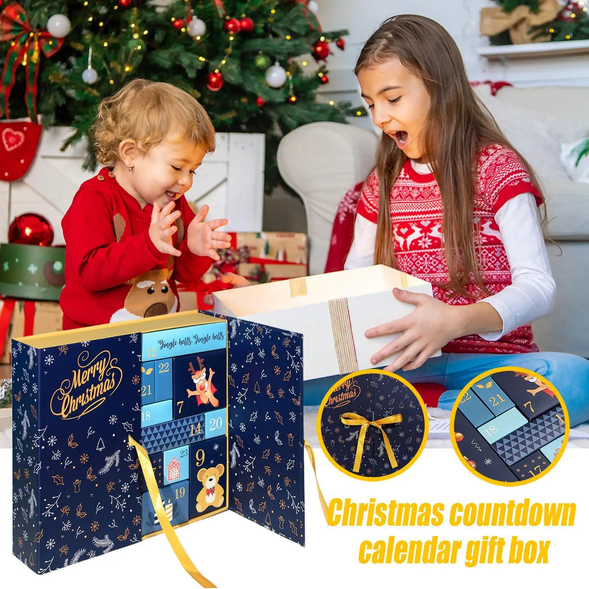Christmas Calendar Box Refillable Advent 24 Days Christmas Eve Advent Calendar Gift Filling Empty Box Advent Calendar For Kids Vue