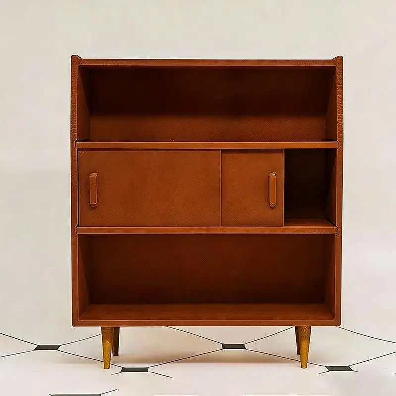 1Pcs 1 12 Scale Dollhouse Wall Cabinet Mini Home Storage Display Model For Doll Children Pretend Playroom Vue Brown