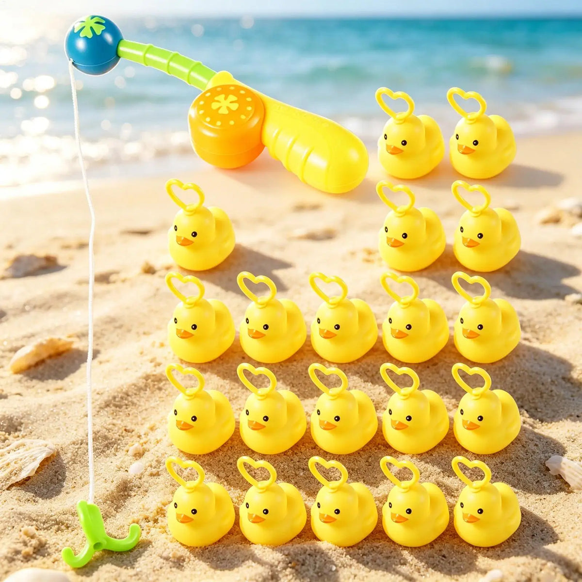 Duck Fishing Toy Set with Pole, Magnetic Catch Game for Kids, Educational Water Play Activity for Toddlers Boys Girls Preschool Vue
