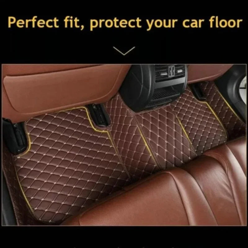 Custom car floor mat For Jaguar I-PACE XE XJ XJL XK 2000-2019 Foot Pads accessories full coverage carpet carplay Interior para Vue