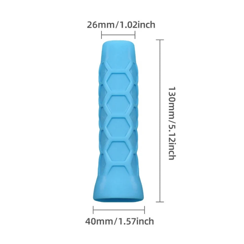 Reusable Silicone Racket Grip Sleeve Anti-slip Shock Absorbing Handle Cover for Tennis Badminton Rackets Vue