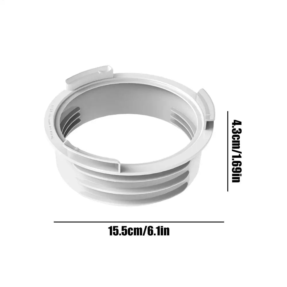 15.5x4.3cm Universal Portable AC Hose Adapter Heat Resistant Coupler Connector for Air Conditioner 5.1 5.9" Vent Pipe Window Kit Vue A