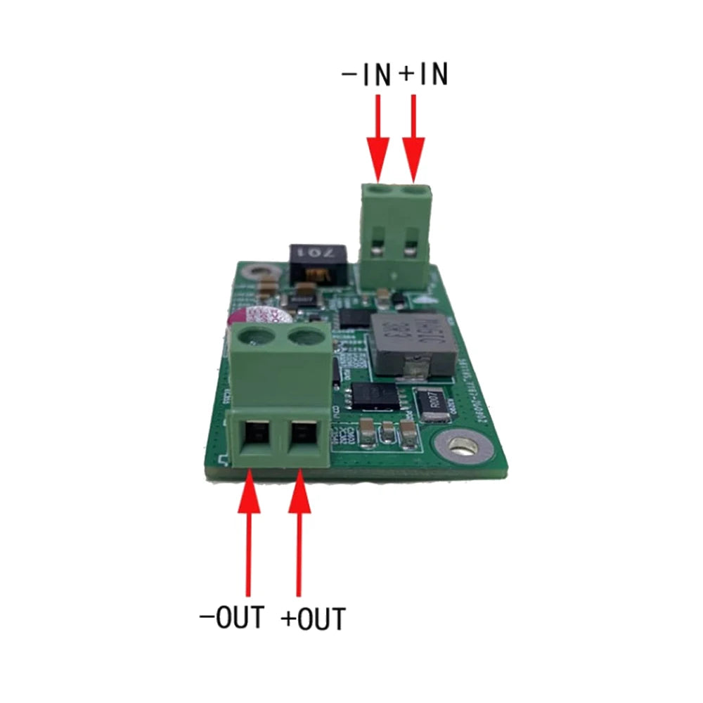 DC-DC Step-down and Step-up Voltage Regulator Power Supply Module DC9-36V to DC12V 6A Buck Boost Wide Voltage Power Supply Board Vue