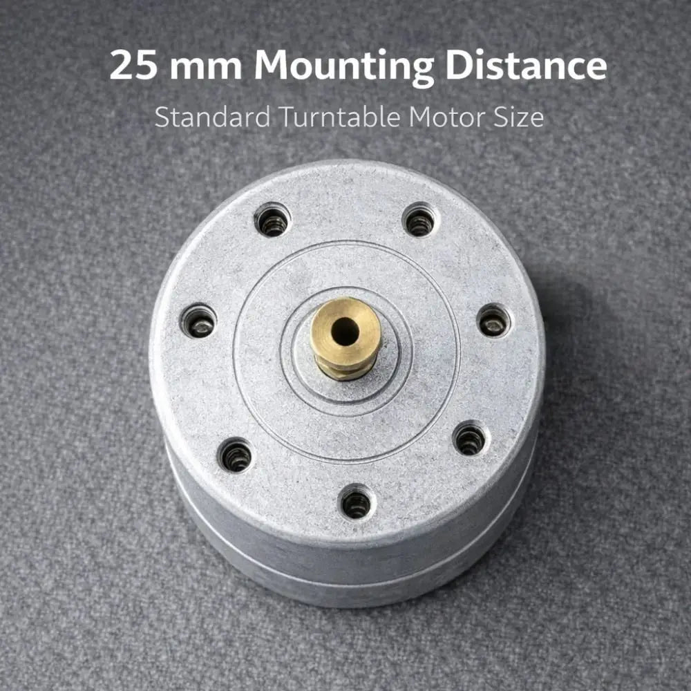 Low Noise EG-530SD H/L Fine Speed Trim 25mm Mount Turntable Motor Replacement 33/45/78 RPM Support 9-12V DC Vinyl Player Motor Vue