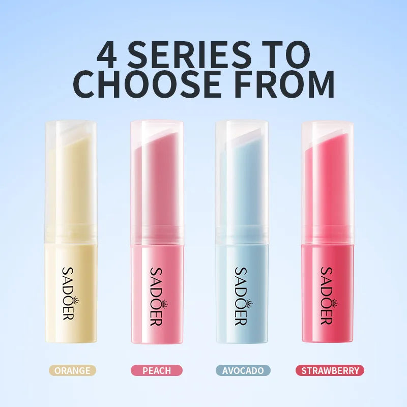 Color-Changing Hydrating Lip Balm, Moisturizing and Hydrating Lip Balm That Changes Color with Temperature, a Moisturizing Touch for Your Lips, the Color Will Change According to the Temperature of Your Lips, Delicate Care fo Vue