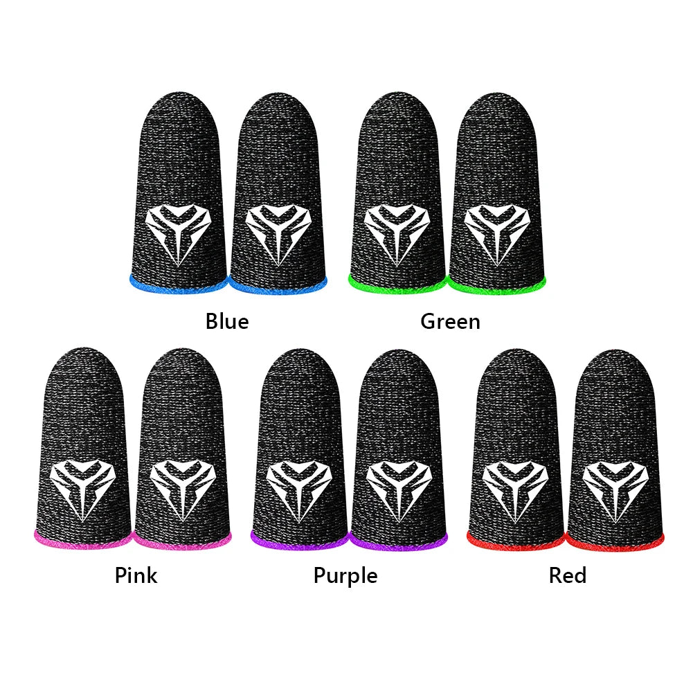 1 Pair Gaming Finger Sleeve for PUBG Thumb Gloves Breathable for Mobile Game Vue