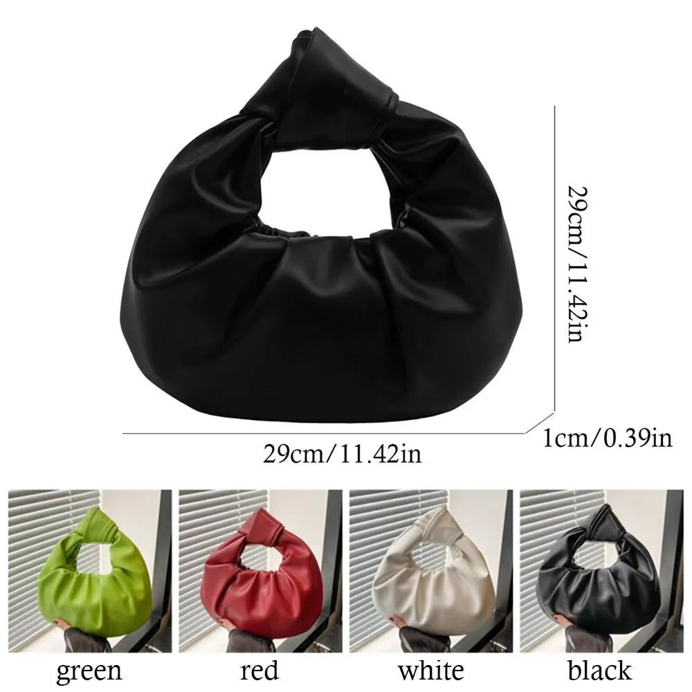 Fashion PU Leather Shoulder Bags Lightweight Solid Totes Large