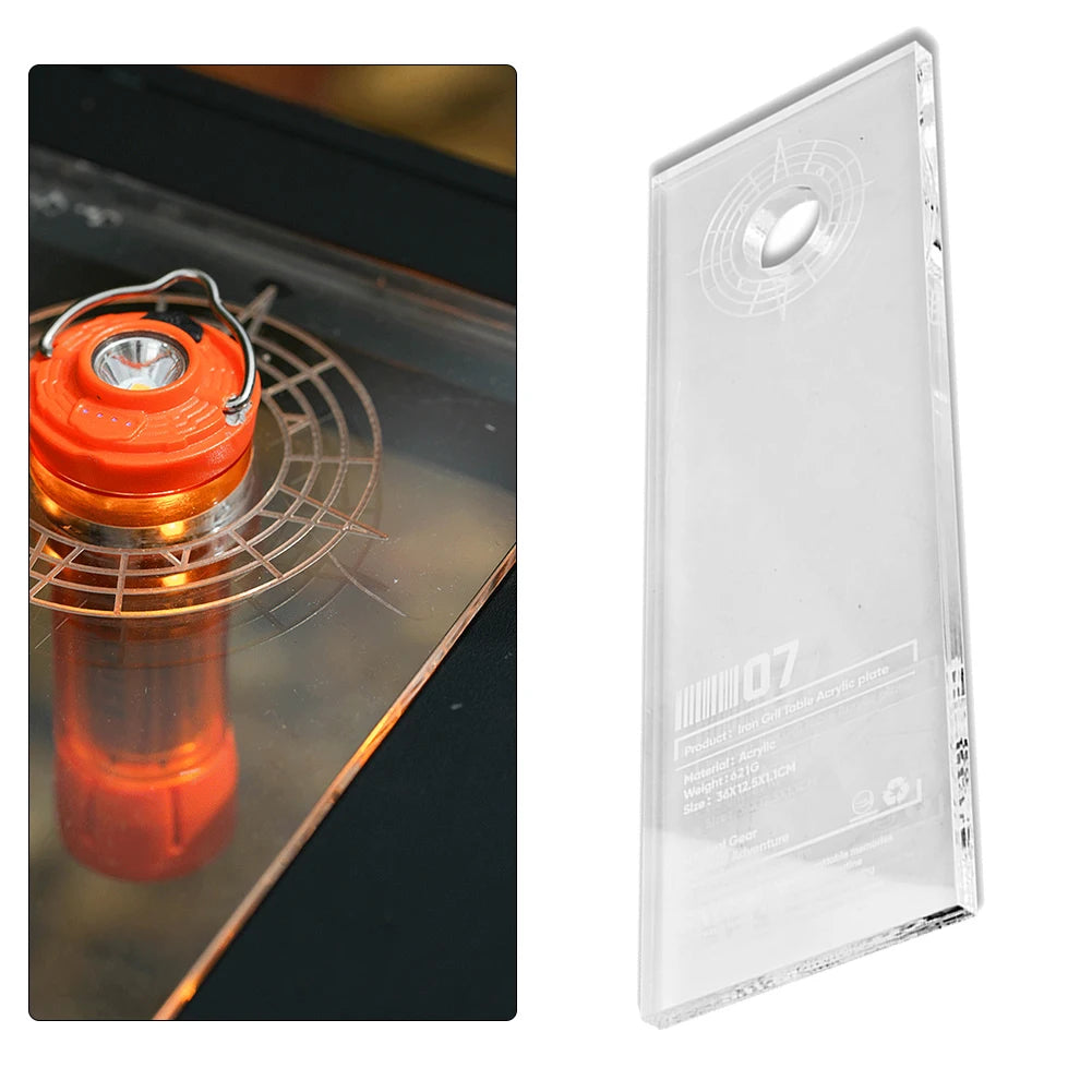 Clear Acrylic IGT Table Board 0.5 Unit | Luminous Camping Table Camping Table Board Vue