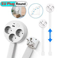 4 Styles Electrical Outlet Extender Plug Wall Outlet Extender Extendable Wall Socket Rotatable Folding Portable Power Socket Vue EU-Round