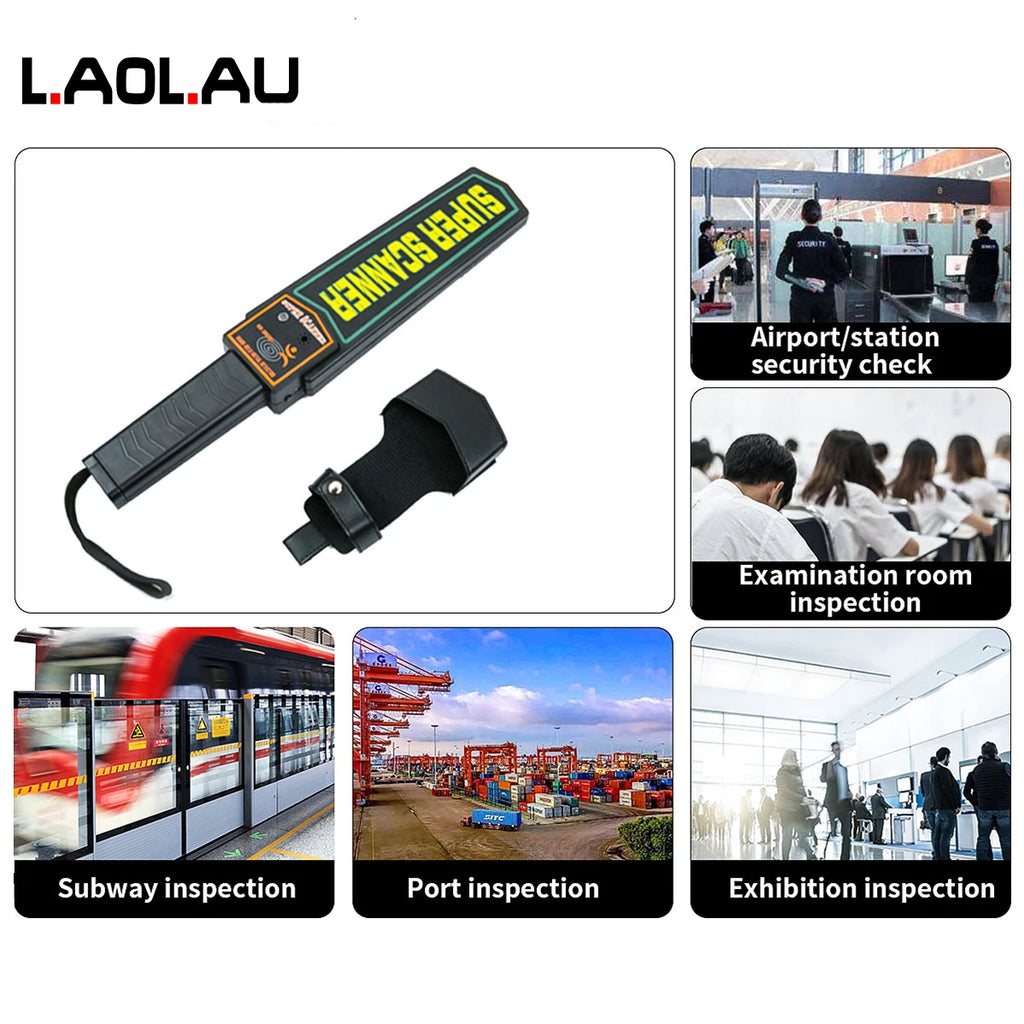 LAOLAU Metal Detector Handheld Metal Detection Outdoor Gold Finder Portable Scanner Depth Wall Detector Safe Checking Vue