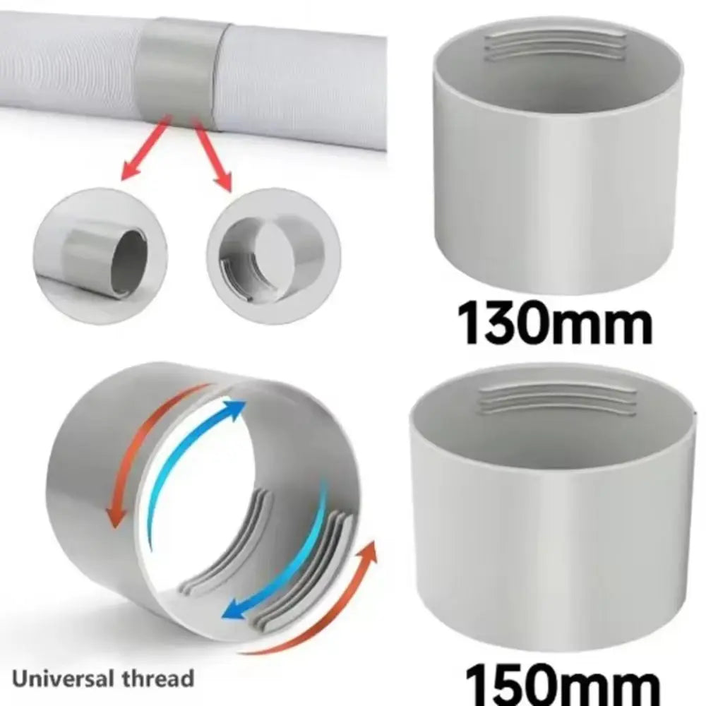 ABS Air Conditioner Exhaust Hose Connector Replacement Round Square Vue