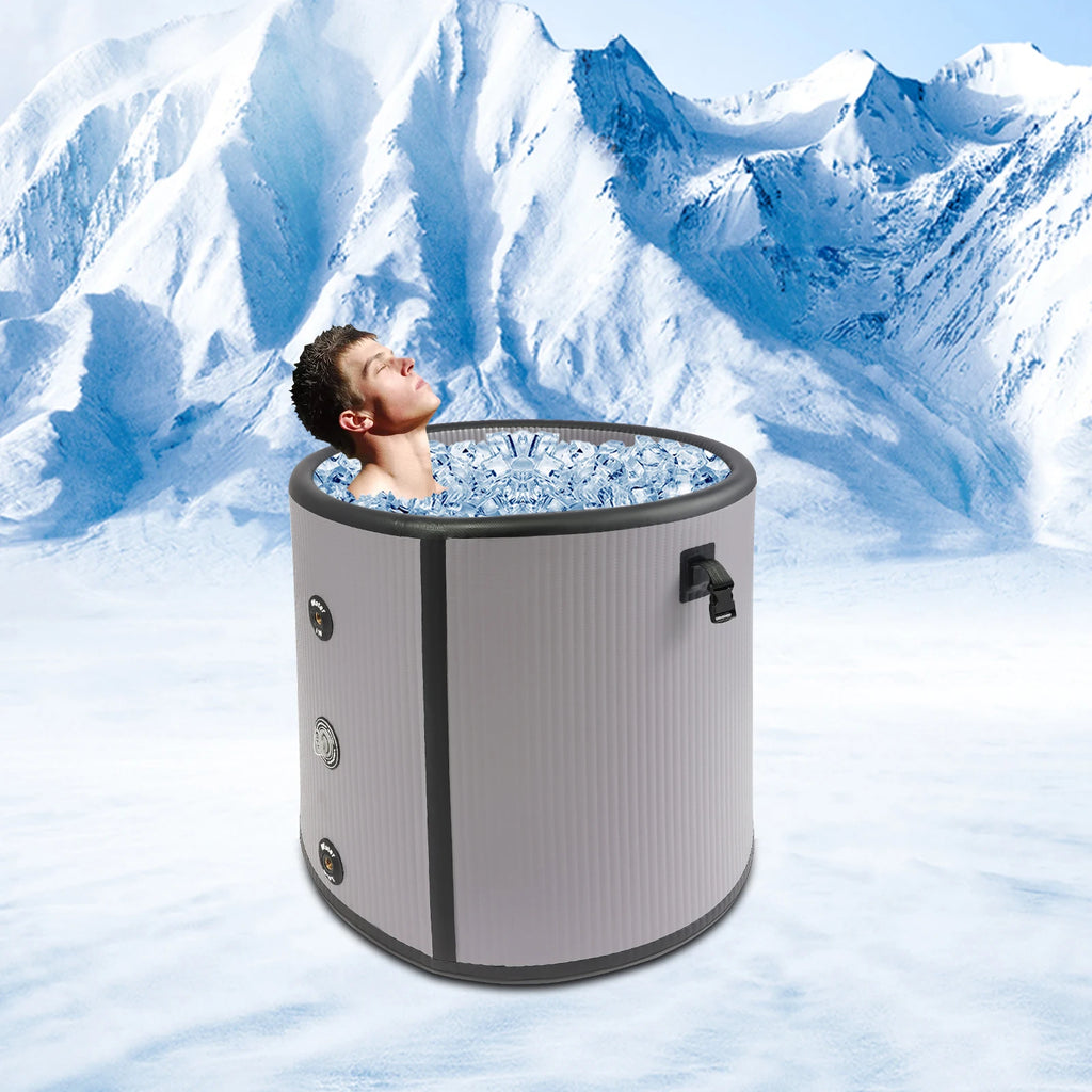 Portable Inflatable Ice Plunge Tub 100Gal | Cover & Carry Bag Inflatable Cold Plunge Tub Vue