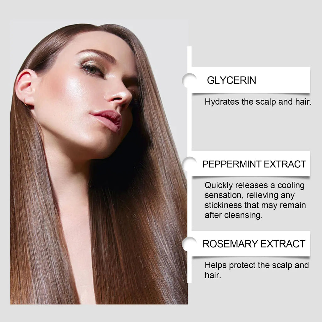 Rosemary & Mint Shampoo - A Shampoo for Enhancing Hair Shine, Cleansing Strands, Smoothing and Volumizing Hair Vue