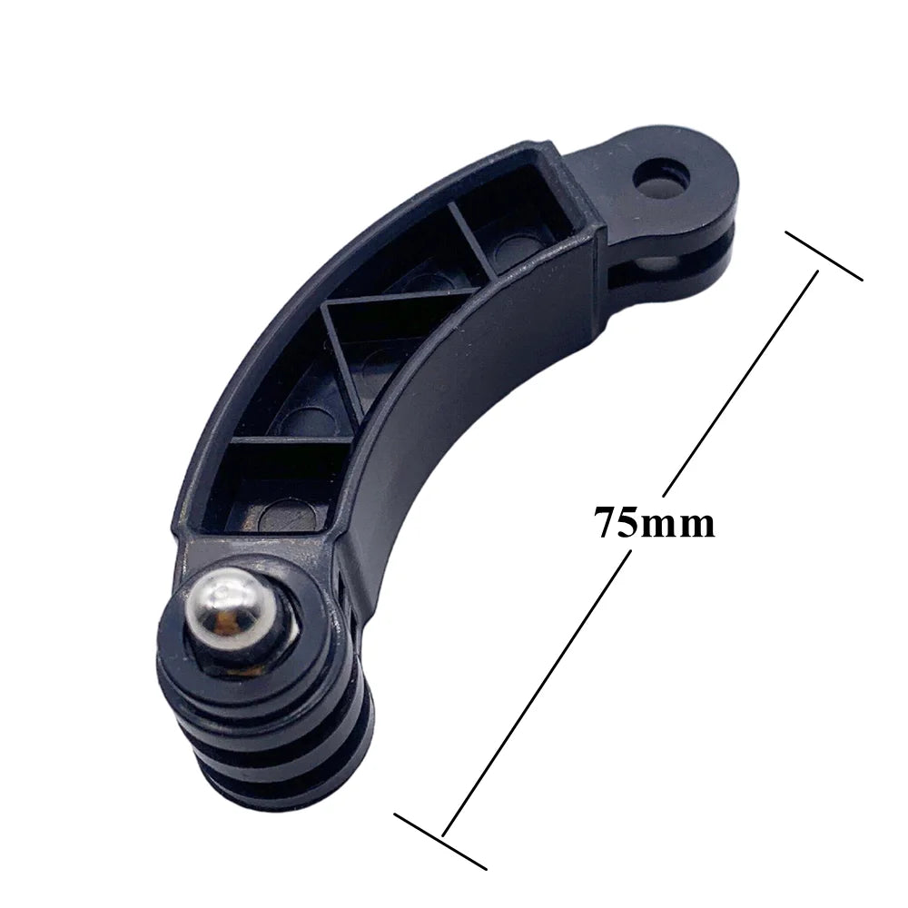 Extension Rod Short Curved Rod Helmet Bracket Extended Curved Rod For GoPro Hero 13 12 11 10 9 SJCAM Insta360 DJI Action Camera Vue
