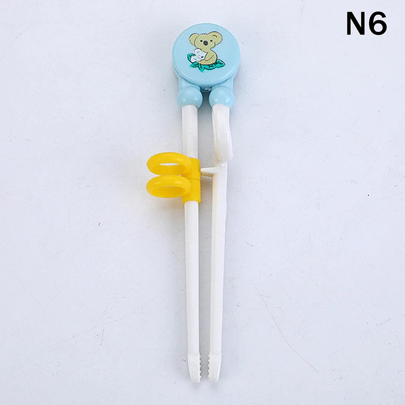 Home Party Cartoon Animal Head Chopsticks Plastic Environmentally Friendly Children Eating Training Baby Learn Chopsticks〔CC11〕 Vue N6