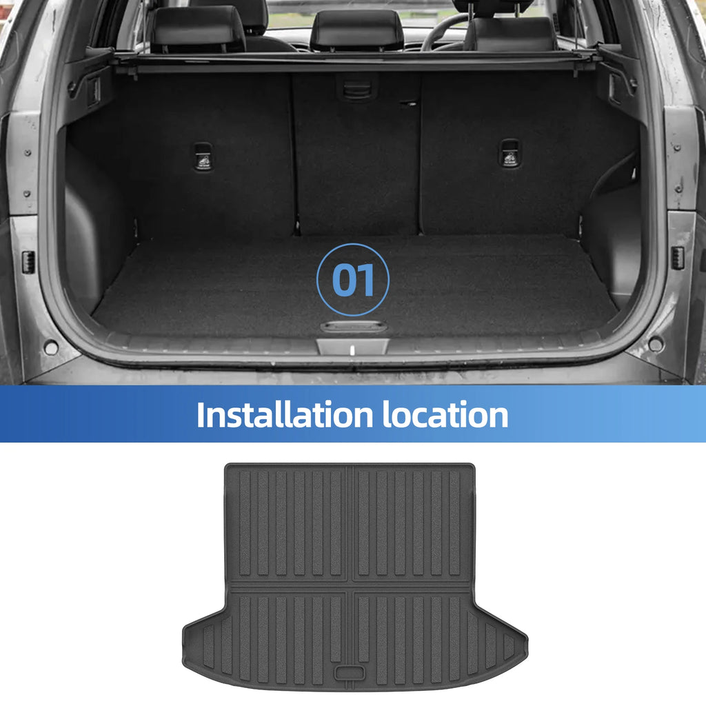 Smabee Left Drive for Hyundai Tucson NX4 Hybrid 2022-2026 Car All-weather Floor Mats Cargo Liner Trunk Pad TPE Accessories Vue