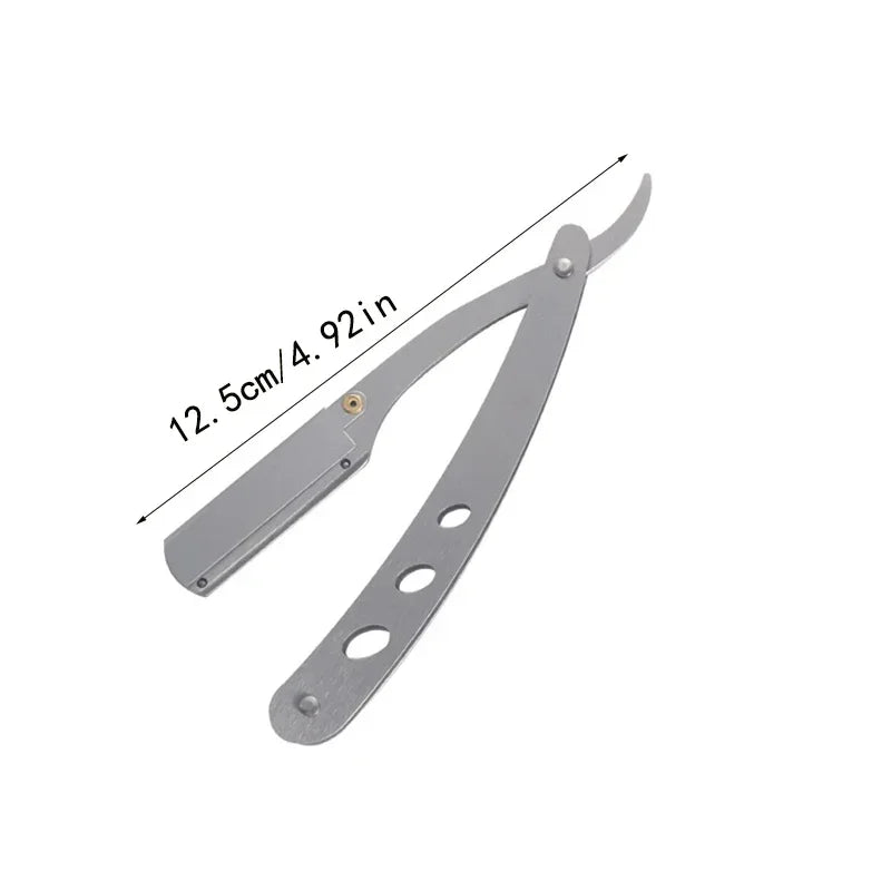 Professional Manual Shaver Barber Razor Edge Stainless Steel Shaver Shave With Blade Men Straight Folding Shaving Vue