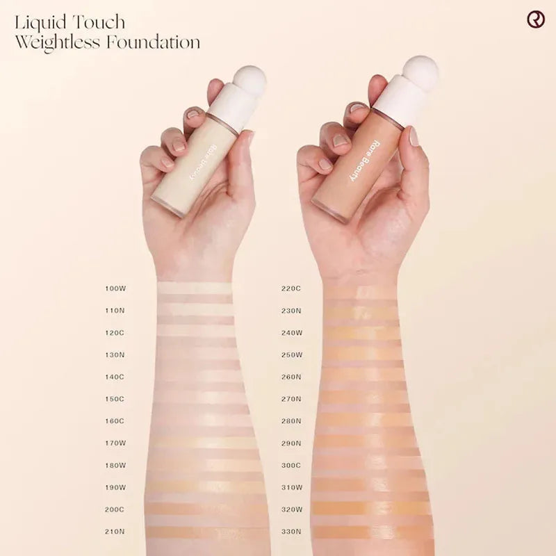 Rare Beauty Matte Touch Weightless Foundation Liquid Blendable Covers Flaws Dark Circles Freckles Acne Coverage Face Base Makeup Vue