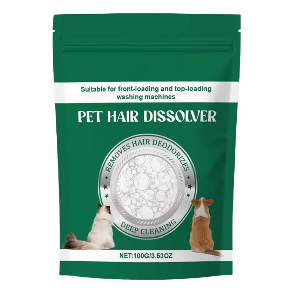 Pet Hair Dissolver Laundry Pods, Safe Fabric Care Sheets for Washing Machine, Effective Cat Dog Hair Remover for Family Home Vue