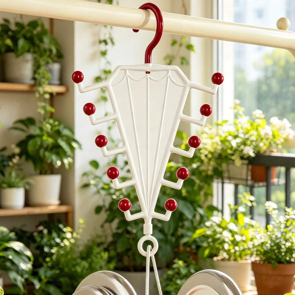 Space Saving V Shaped Clothes Hangers Double Sided Rack for Dress Pants Skirt Suit Coat Sweater Apartment Dormitory Wardrobe Vue White