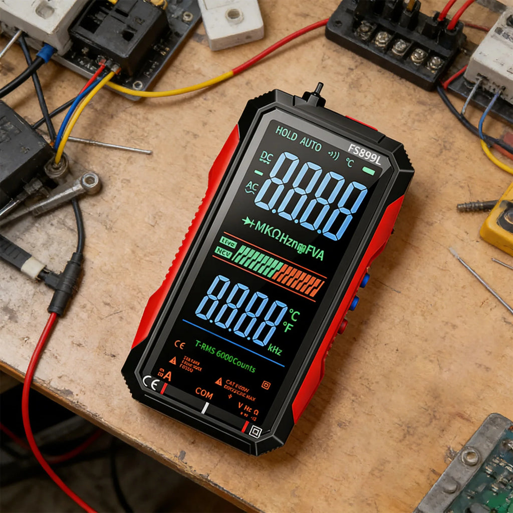 Smart Digital Multimeter 6000 Counts True RMS USB-C Rechargeable Digital Multimeter Vue
