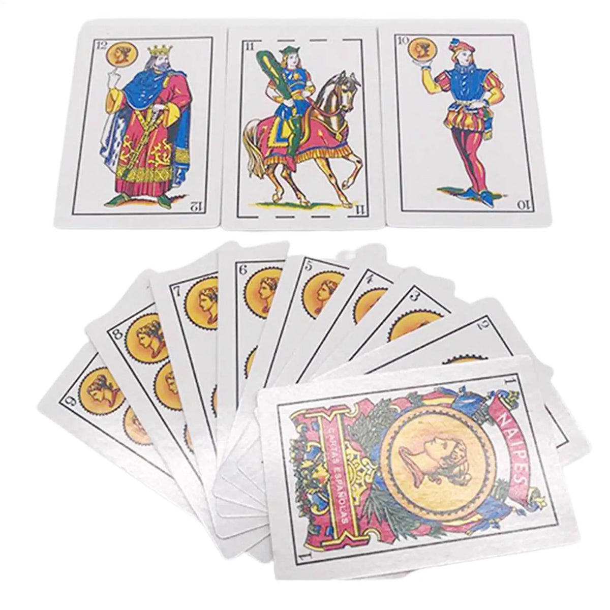 Spanish Playing Cards Deck – 50 Cards with Unique Patterns Playing Card Deck Vue