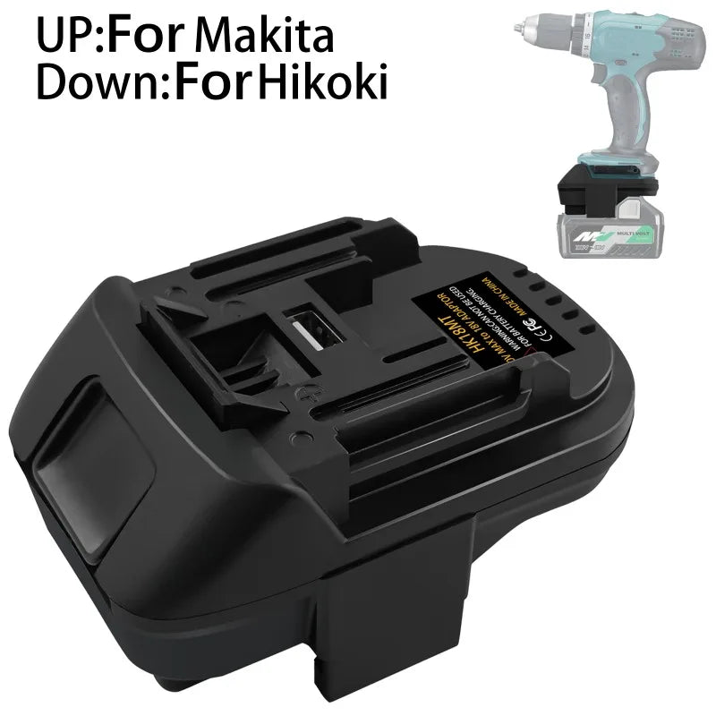 HK18MT Battery Adapter for Hitachi/HIKOKI 18V/36V Li-ion Batteries Converting To for Makita 18V Li-ion Battery Power Tools Drill Vue