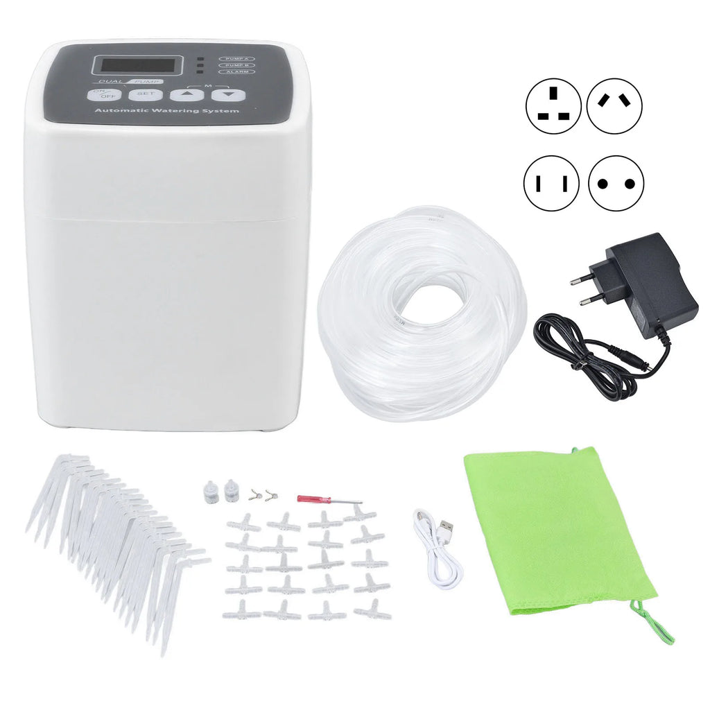 Automatic Watering Controller Smart Irrigation Timer Double Pump Automatic Watering Controller Garden Water Timer Vue