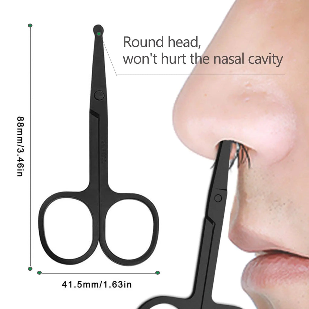 Eyebrow Scissors with Comb, KAJUDA Facial Hair Small Grooming Scissors For Men Women - Eyebrow Trimmer Scissor for Eyebrows, Nos Vue